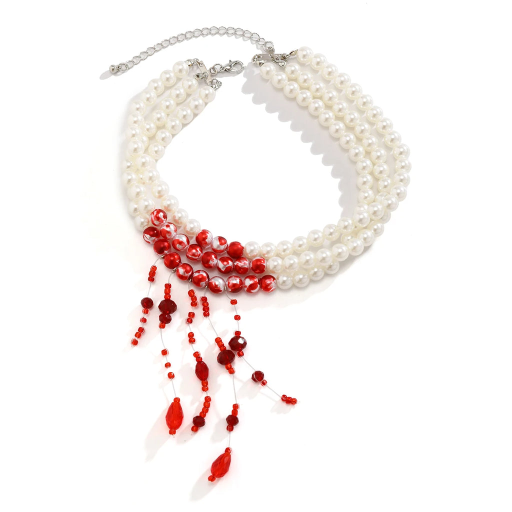 Scarlet Eclipse Necklace