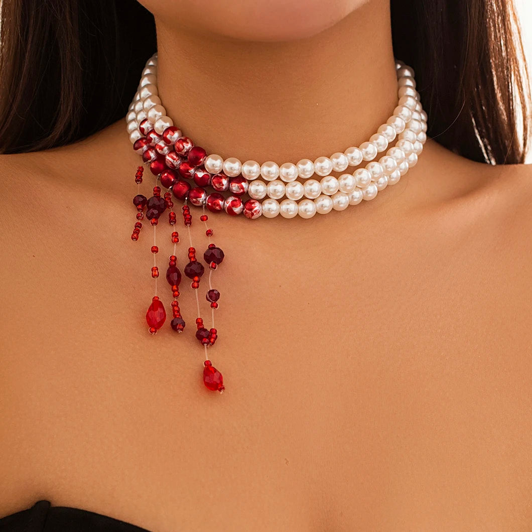 Scarlet Eclipse Necklace