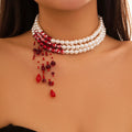 Scarlet Eclipse Necklace