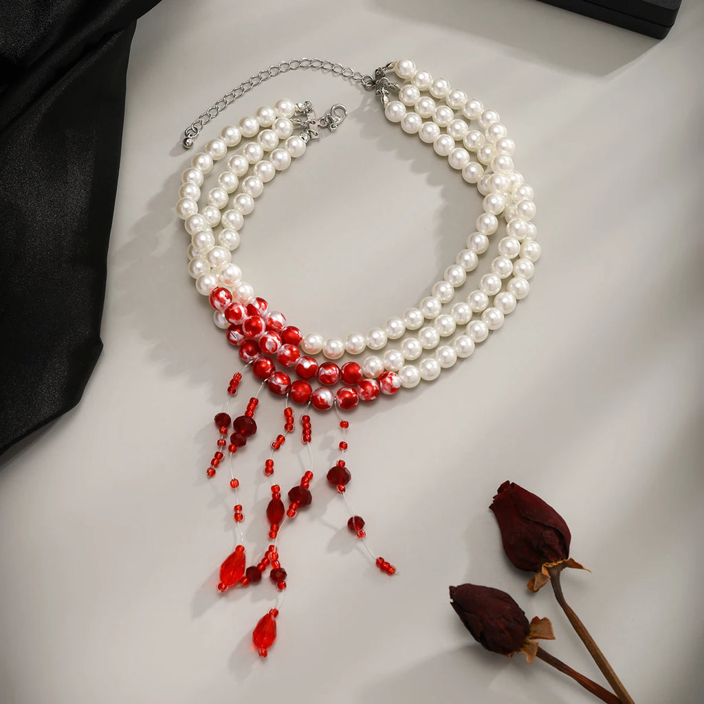 Scarlet Eclipse Necklace