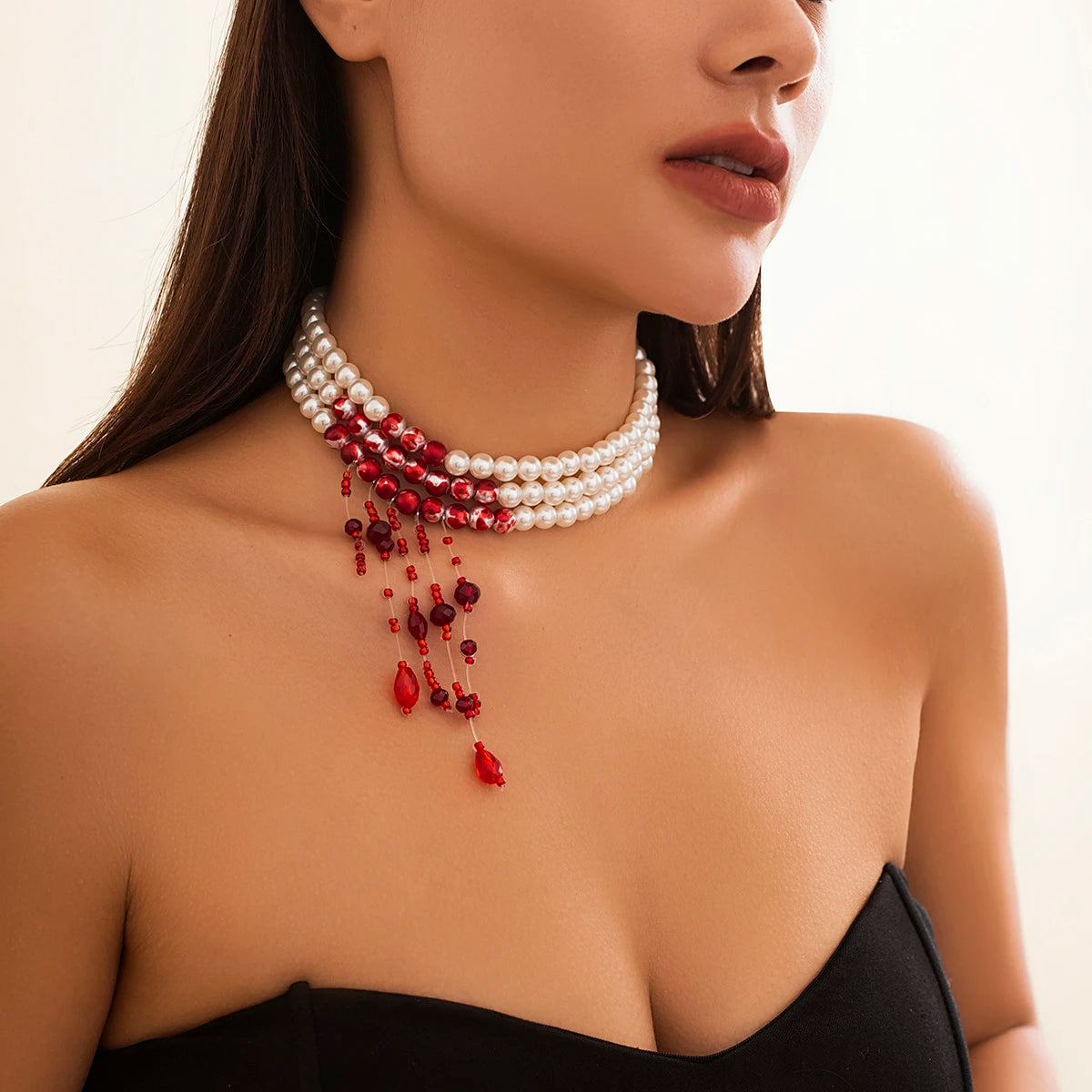 Scarlet Eclipse Necklace