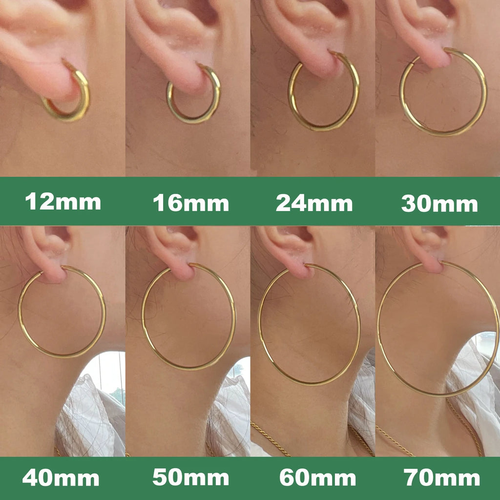 Sleek Orbit Hoops